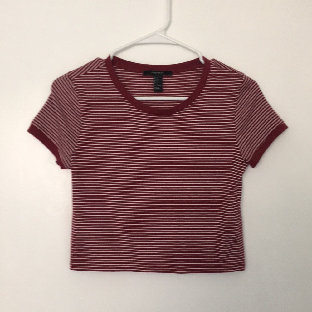 Stripped Cropped Tee